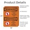 Signmission Hazardous Authorized Personnel Bilingual OSHA Warning Sign, Vinyl Decal, 18in W x 24in L, 2PK OS-2PACK-WS-D-1824-L-12632 - alternate 5